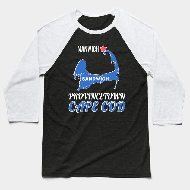 Manwich Provincetown Cape Cod Baseball T-Shirt by MMROB